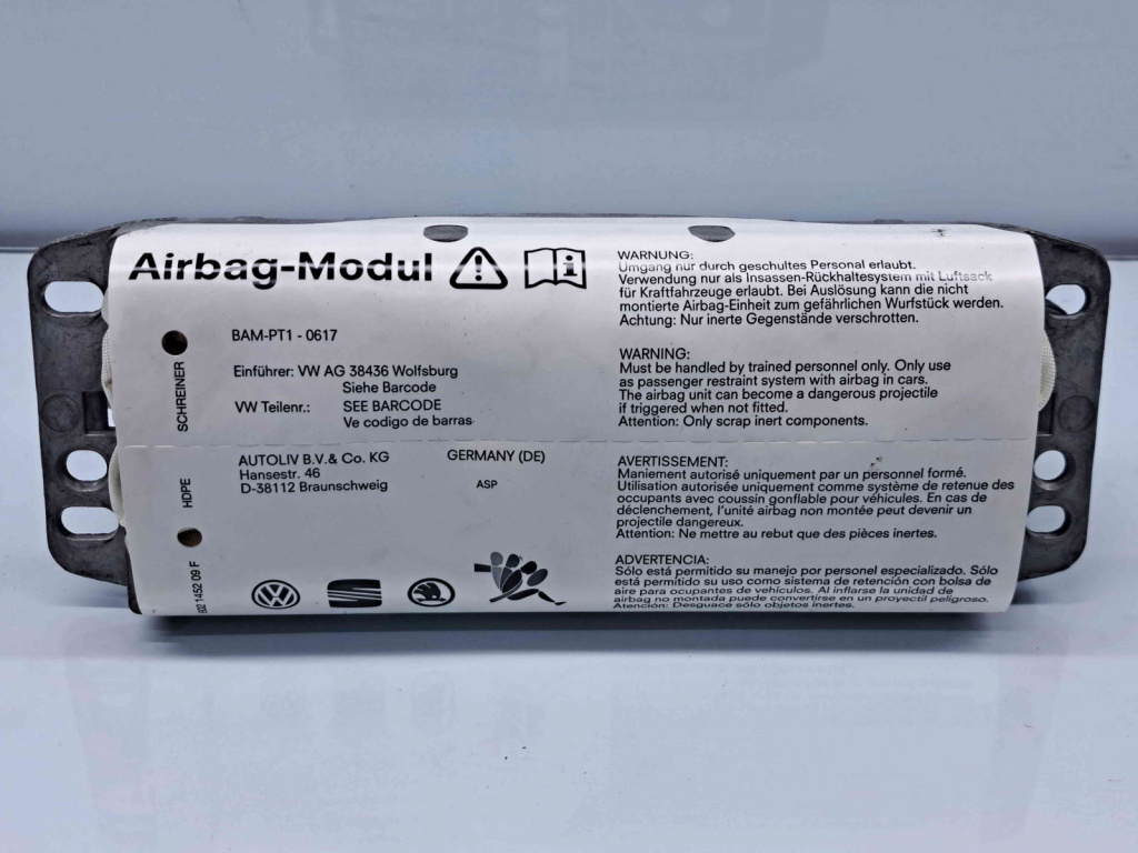 Airbag pasager Volkswagen Golf 5 Plus (5M1) [Fabr 2005-2008] OEM