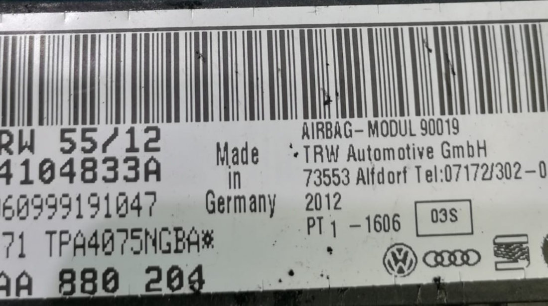 Airbag Pasager Volkswagen Passat B7