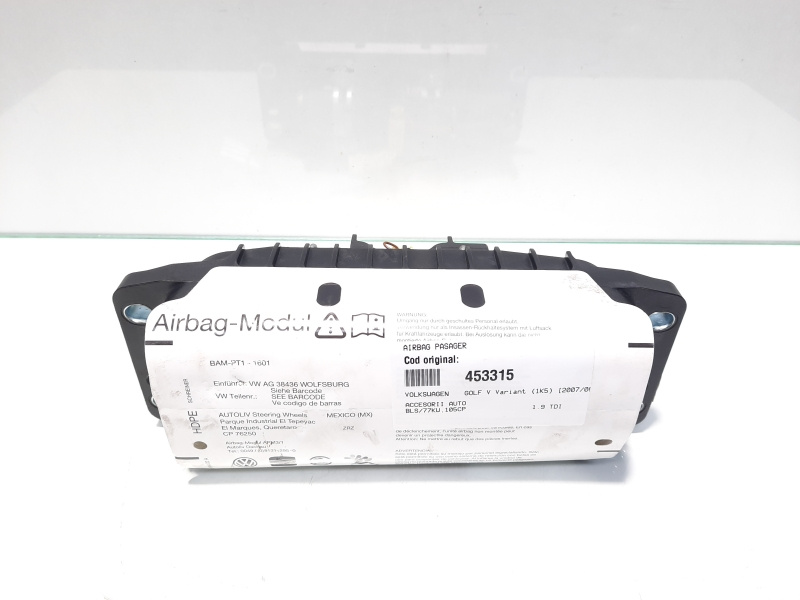 Airbag pasager, Vw Golf 5 Variant (1K5) (id:453315)