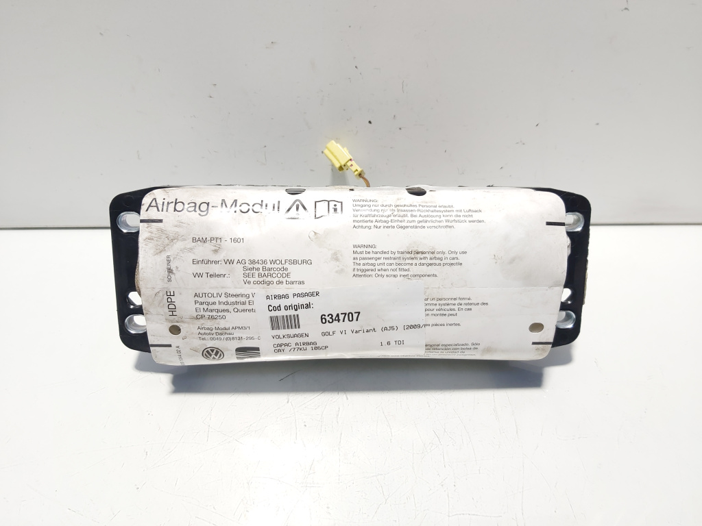 Airbag pasager, VW Golf 6 Variant (AJ5) (id:634707)