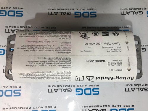 Airbag Pasager VW Jetta 3 2005 - 2010 Cod Piesa : 1K0 880 204 H / 1K0880204H