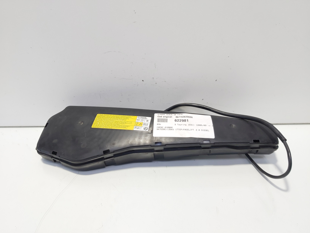 Airbag scaun dreapta fata, cod 867153620086, Bmw 3 Touring (E91) (id:622981)