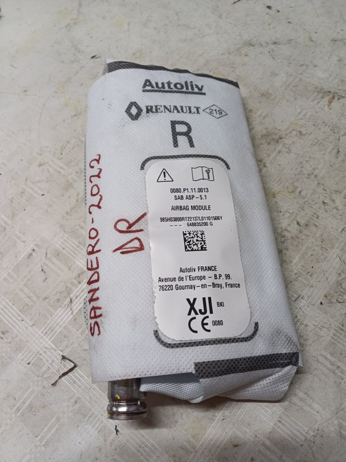 Airbag scaun dreapta fata Dacia Sandero 3 1.0 Benzina 2022, 985H03800R