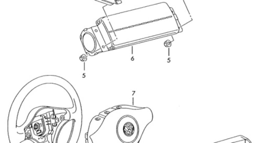 Airbag scaun dreapta Volkswagen Passat B5.5 berlina 4motion 2003 OEM 6K4880240C