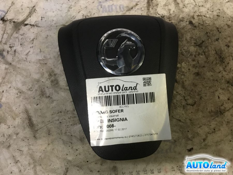 Airbag Sofer Cu Emblema Vauxhall Opel INSIGNIA 2008