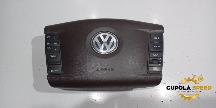 Airbag volan cu comenzi 7L6880201 Volkswagen VW Touareg generatia 1 7L [facelift] [2007 - 2010]