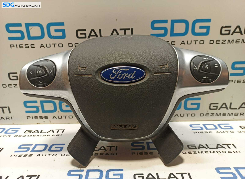 Airbag Volan Cu Comenzi Ford C-Max 2 2010 - 2018 Cod AM5T-14K147-AA AM5T-14K147-BA AM51-RO42B85-BEW [L0062]