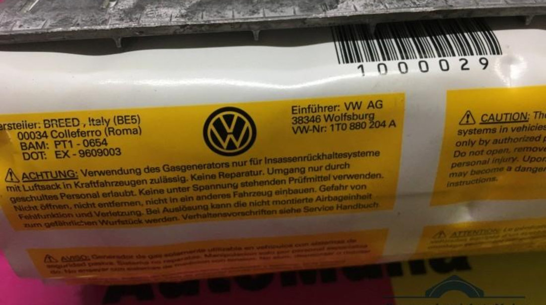 Airbag Volkswagen Touran (2003->) 1t0880204a