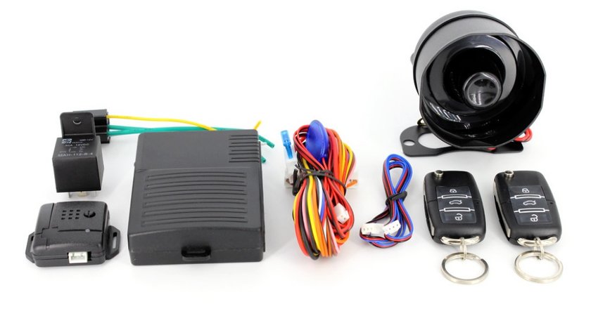 ALARM AUTO CU CHEIE TIP BRICEAG VW SKODA SEAT CARGUARD CAR 002 MONTAJ CALIFICAT IN TOATA TARA