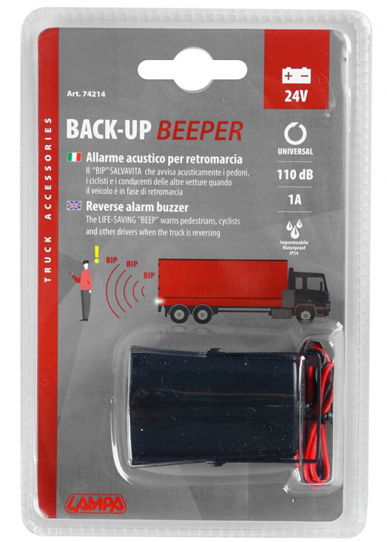 Alarma Acustica Marsarier Lampa, 110dB, 24V LAM74214