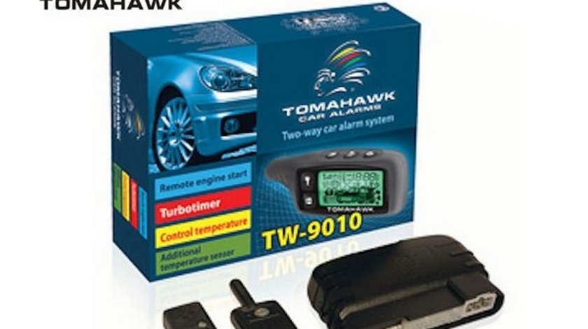ALARMA AUTO CU PAGER TOMAHAWK TW 9010 SISTEM DE SECURITATE CU PORNIRE MOTOR MONTAJ AUTORIZAT IN TOATA TARA LA CEL MAI BUN PRET