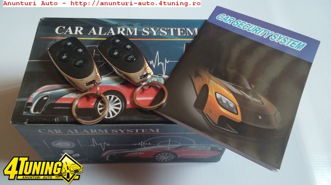 Alarma Auto Cu Telecomenzi - Garantie 1ani -