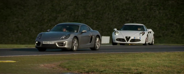 Alfa Romeo 4C vs Porsche Cayman: Care e mai distractiva la condus?