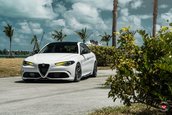 Alfa Romeo Giulia cu jante Vossen