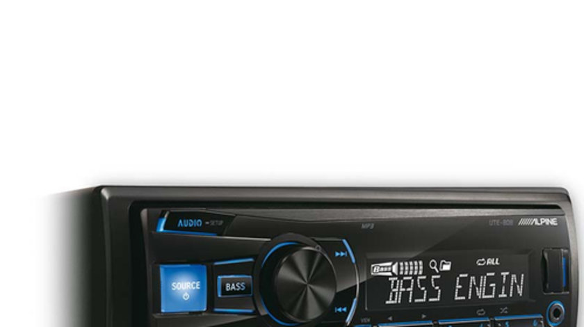 ALPINE UTE-80B RADIO-CD MP3 Player Auto C USB Montaj In Toata Tara