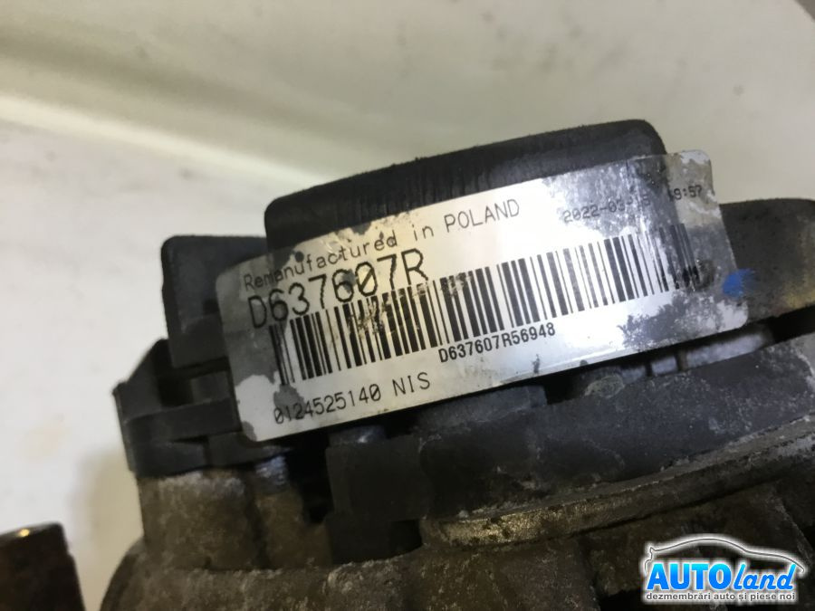 Alternator 0124525140 1.5 DCI Nissan QASHQAI J10,JJ10 2007