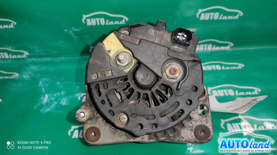 Alternator 037903025m 1.9 TDI, 6 Can, 90 A, Mufa Semiovala Audi A4 8D2,B5 1995-2000