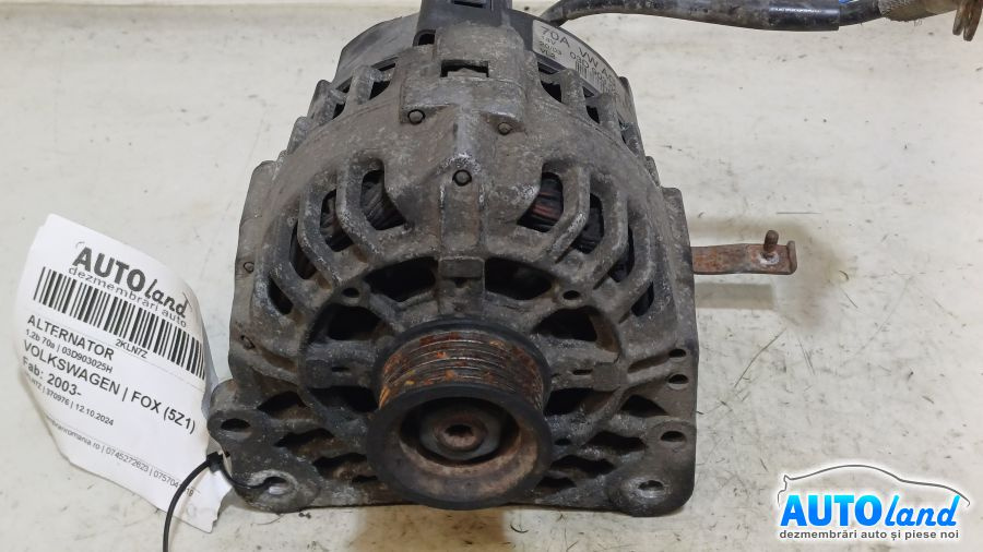 Alternator 03d903025h 1.2b 70a Volkswagen FOX 5Z1 2003