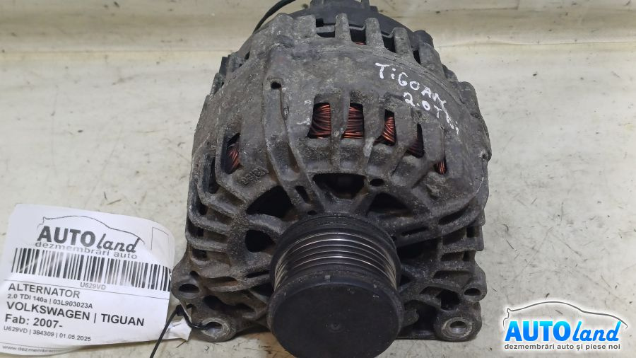 Alternator 03l903023a 2.0 TDI 140a Volkswagen TIGUAN 2007