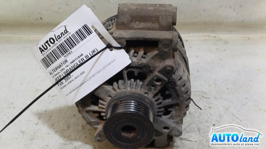 Alternator 04801338ab 2.8 Diesel, 220a, 14v Jeep WRANGLER III JK 2007