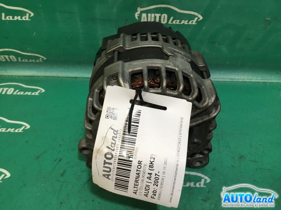 Alternator 04l903017e 2.0 TDI Audi A4 8K 2007