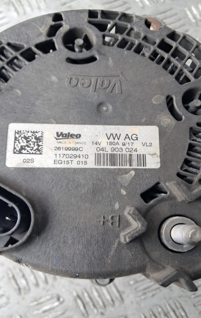 Alternator 04L903024 150A Audi A4 B9 [2015 - 2020] Sedan 2.0 TDI MT (190 hp) cod motor DETA , cod cutie SKE , an fabricatie 2017