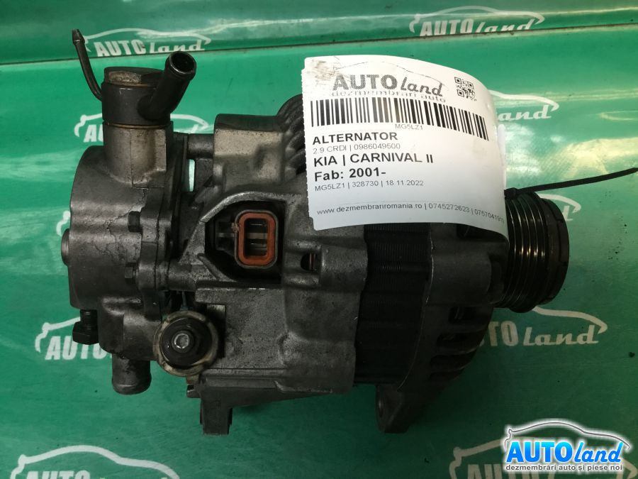 Alternator 0986049500 2.9 CRDI cu Vacuum Kia CARNIVAL II 2001