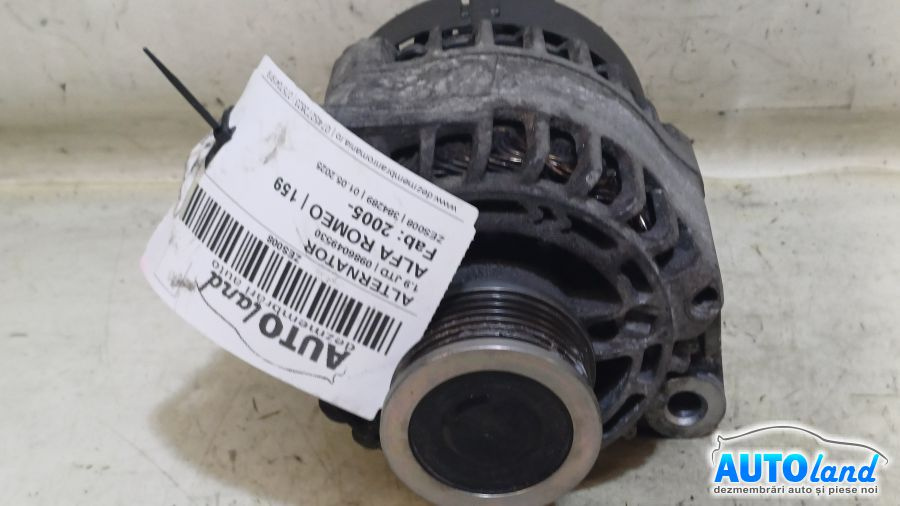Alternator 0986049530 1.9 JTD Alfa Romeo 159 2005