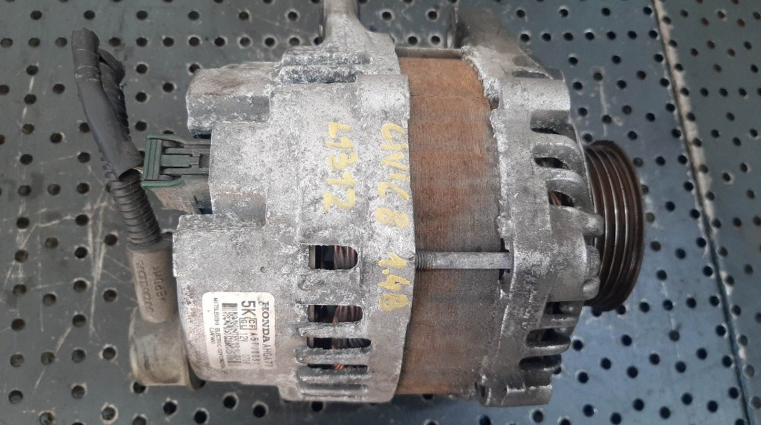 Alternator 1.3 b l13z1 honda civic 8 jazz 3 ge a5tj0091 ahga77