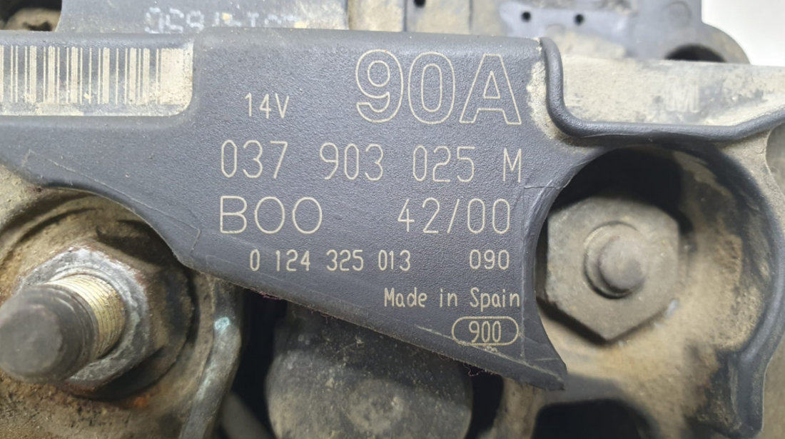 Alternator 1.4 benzina bby 037903025m Audi A2 8Z [1999 - 2005]