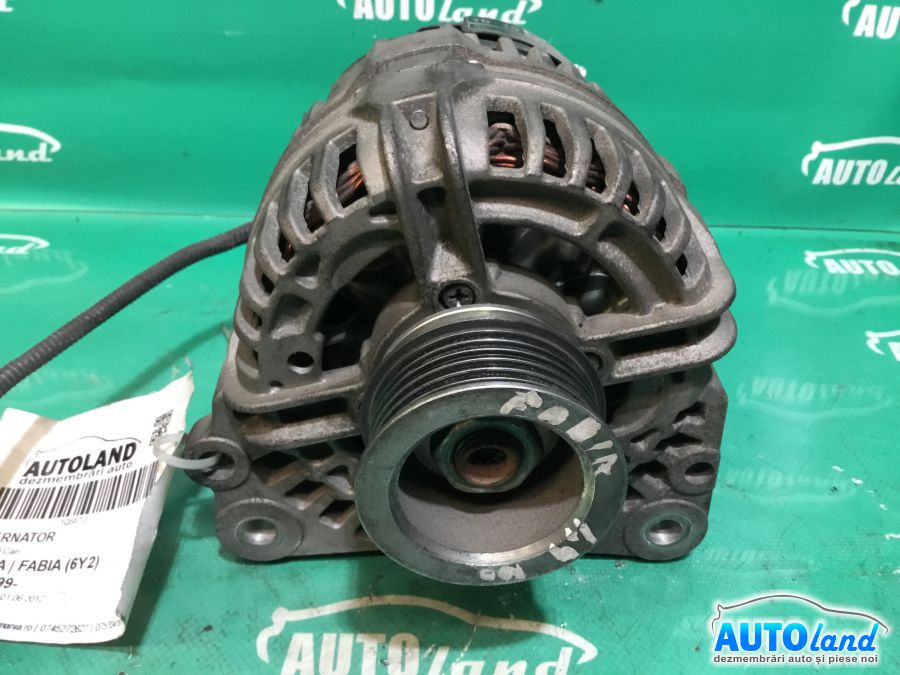 Alternator 1.4 MPI, 6 Can 2009 Skoda FABIA 6Y2 1999