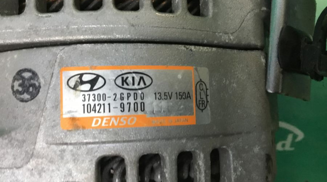 Alternator 1042119700 2.0 N, Benzina, 2017 Hyundai i30 CW GD 2012