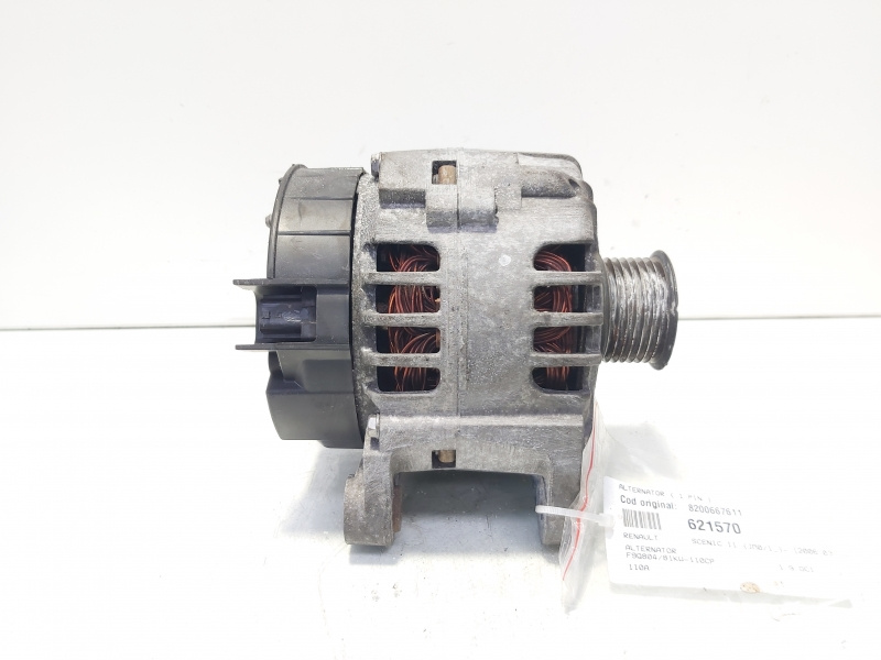 Alternator 110A, cod 8200667611, Renault Scenic 2, 1.9 DCI, F9Q804 (pr:110747)