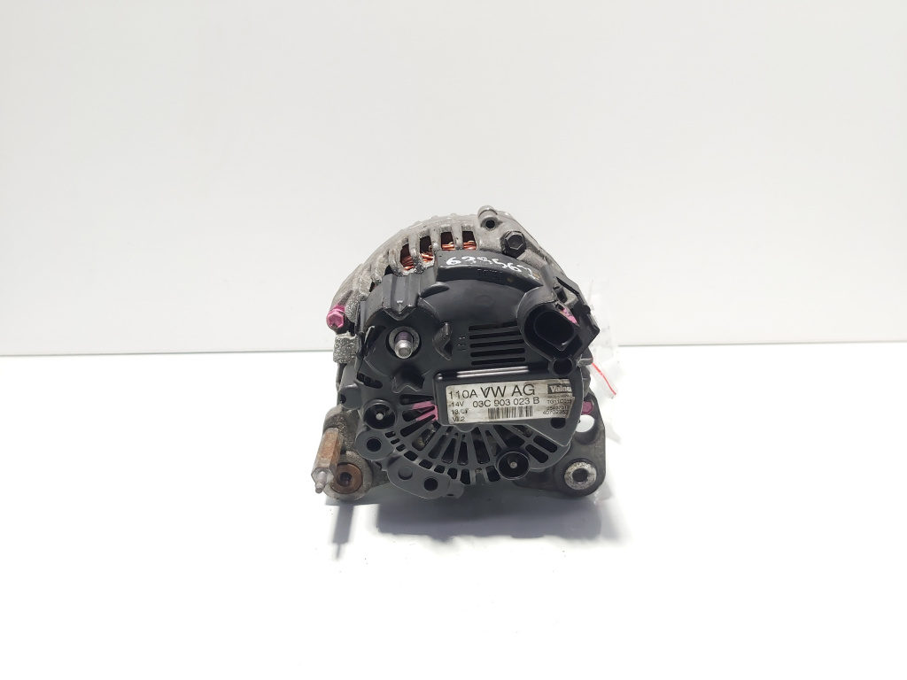 Alternator 110A Valeo, cod 03C903023B, VW Golf 5 (1K1), 1.6 FSI, BAG (id:672775)