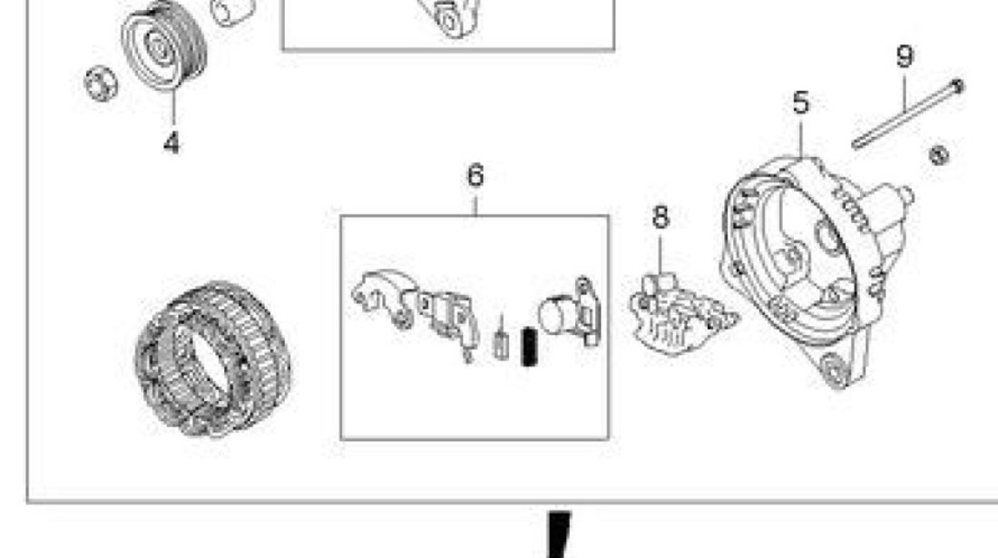 Alternator 120A Kia Ceed motor 1,4i JAPANPARTS 37300-2A100