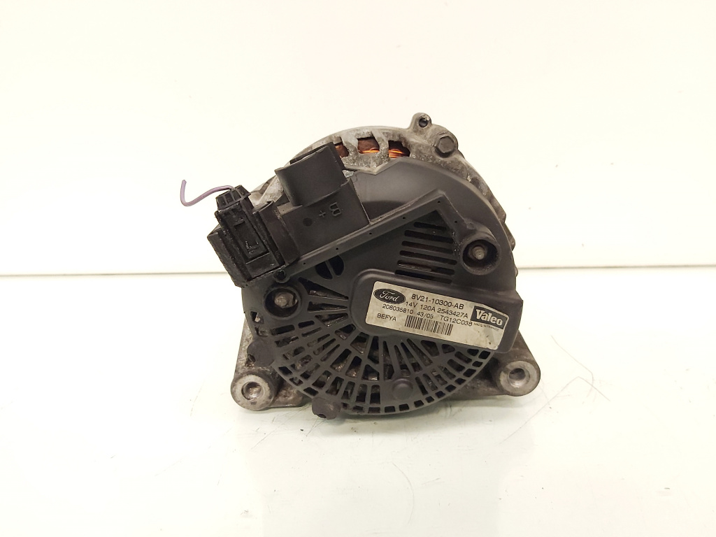 Alternator,120A, Valeo, cod 8V21-10300-AB, Ford Fiesta 6, 1.6 TDCI (id:657781)