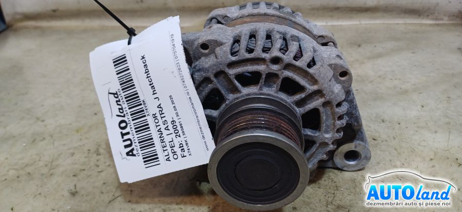 Alternator 13579668 Opel ASTRA J hatchback 2009
