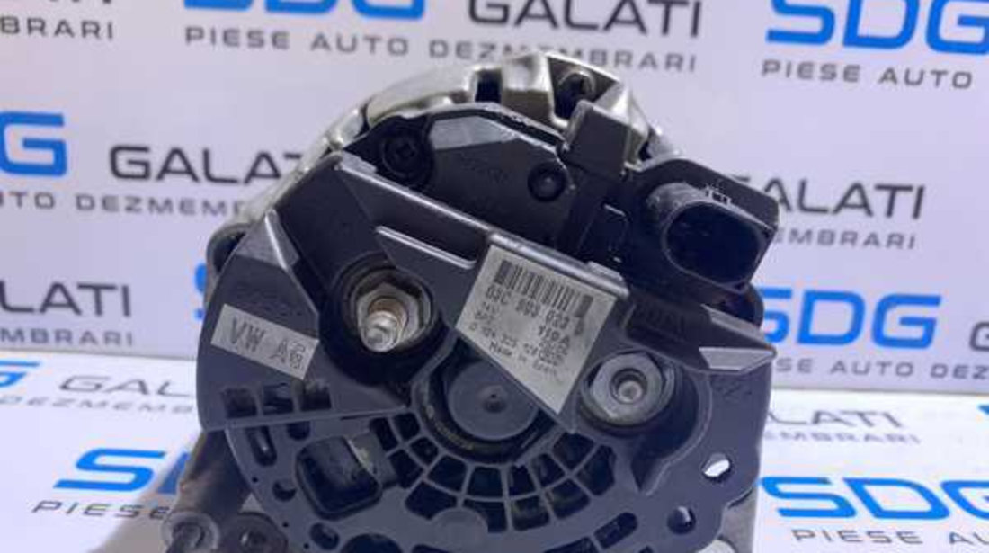 Alternator 14V 110A VW Golf 6 1.4 TSI 2008 - 2014 Cod 03C903023D 0124325128