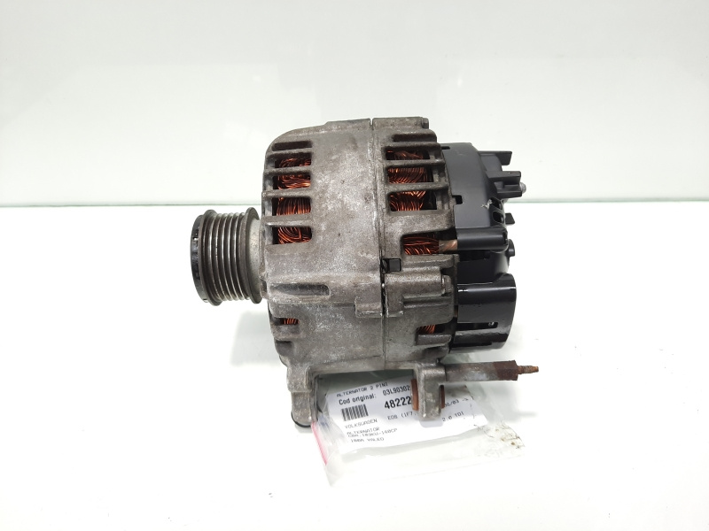 Alternator 180 A Valeo, cod 03L903023E, Audi, 2.0 TDI, CBAA (pr:110747)