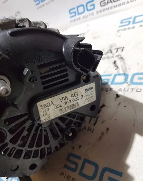 Alternator 180A Skoda Fabia Yeti Roomster Rapid Octavia Superb 2.0TDI CFF CFG 2008 - Prezent Cod : 0...