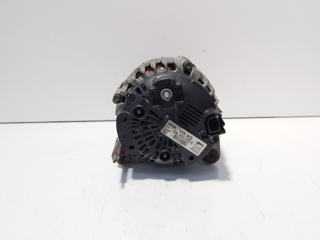 Alternator 180A Valeo, cod 03L903023E, Vw Eos (1F7, 1F8) 2.0 TDI, CBA (id:701470)