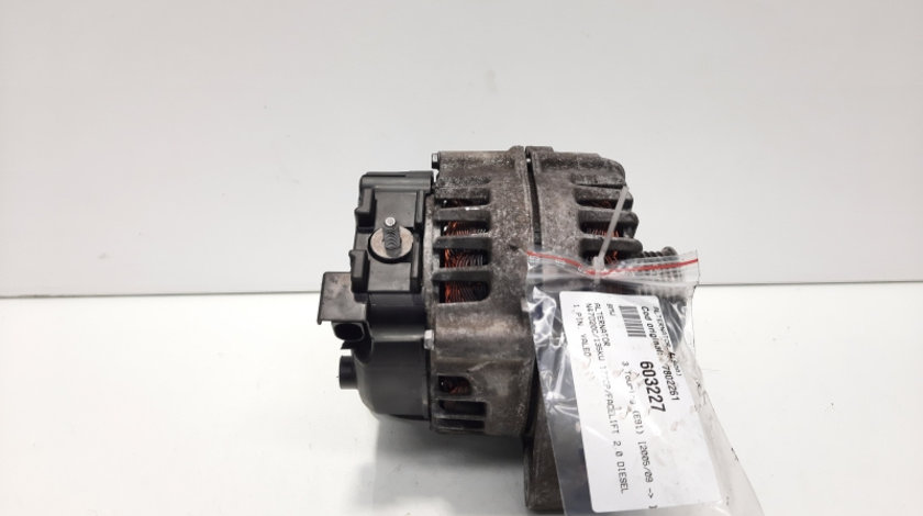 Alternator 180A Valeo, cod 7802261, Bmw 3 (E90), 2.0 diesel, N47D20C (idi:603227)