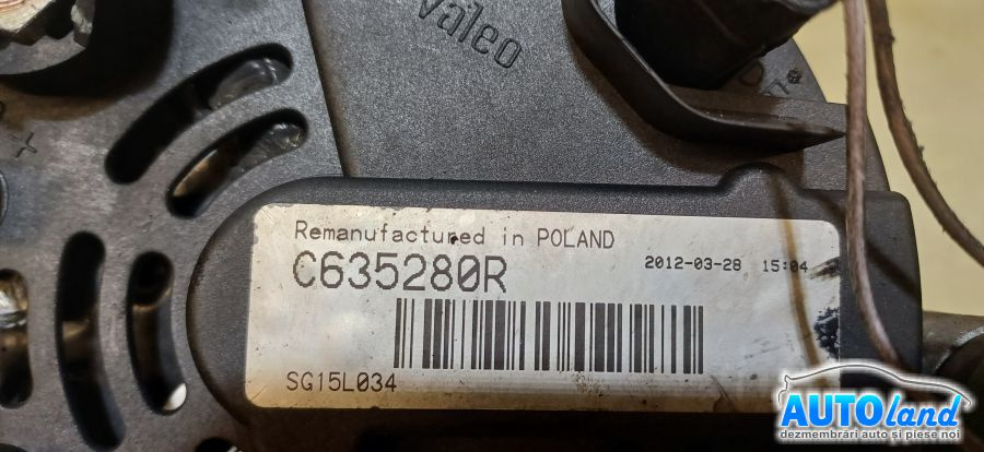 Alternator 2.2 DCI cu Racire Apa Renault ESPACE IV JK0/1 2002
