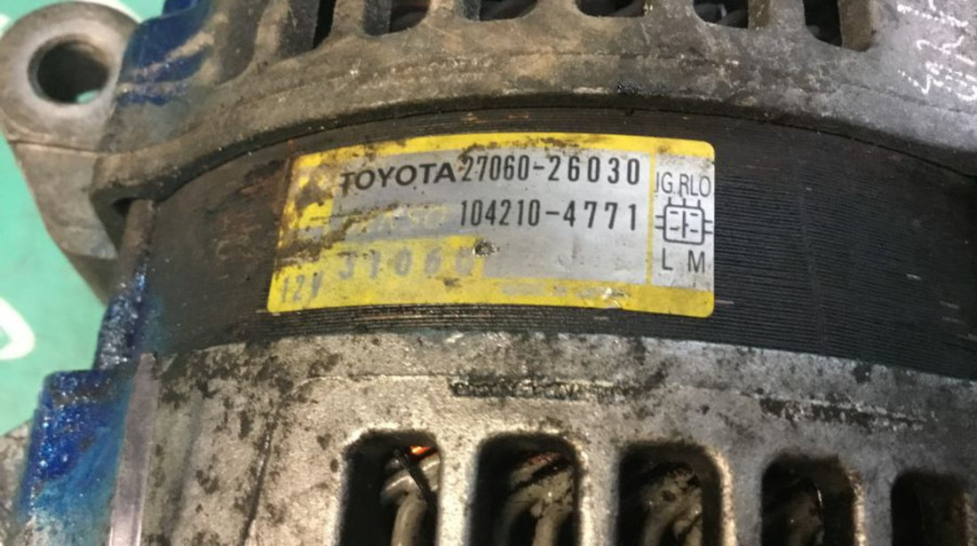 Alternator 2706026030 2.0 D-4d Toyota RAV 4 II XA2 2000