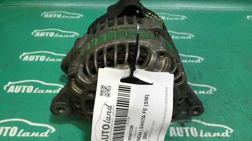 Alternator 3730038700 2.4 16V Hyundai SANTA FE SM 2001