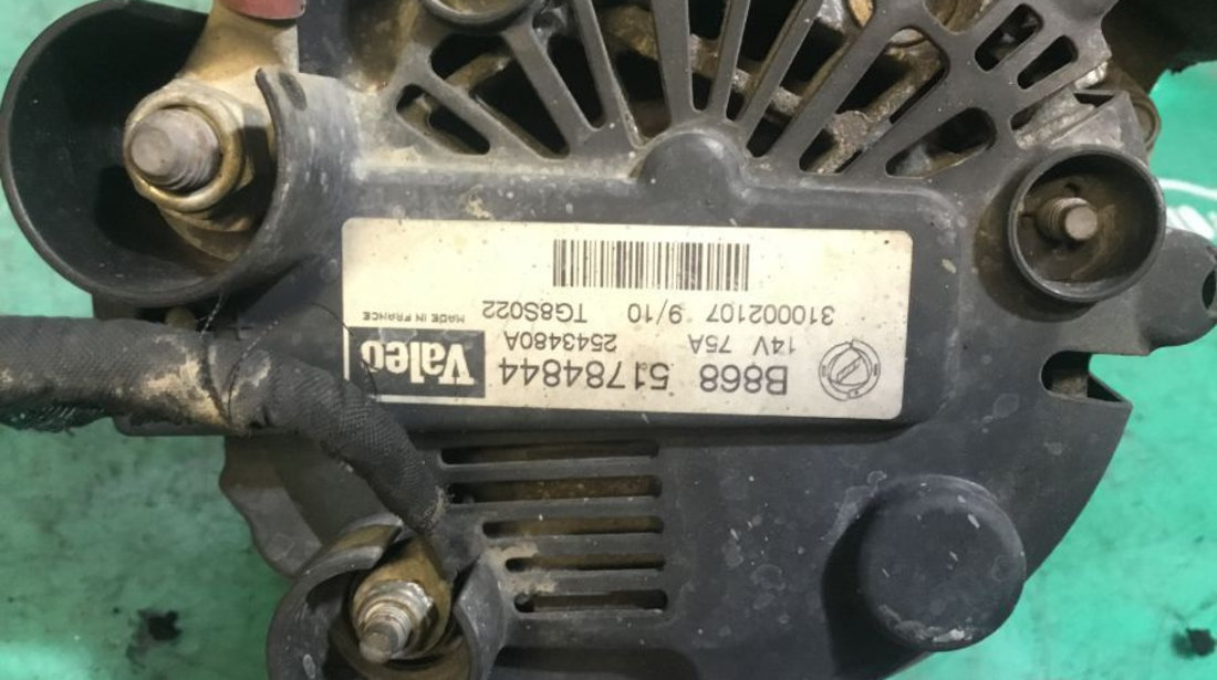 Alternator 51784844 1.3 JTD, Fulie Blocata Fiat DOBLO Cargo 263 2010