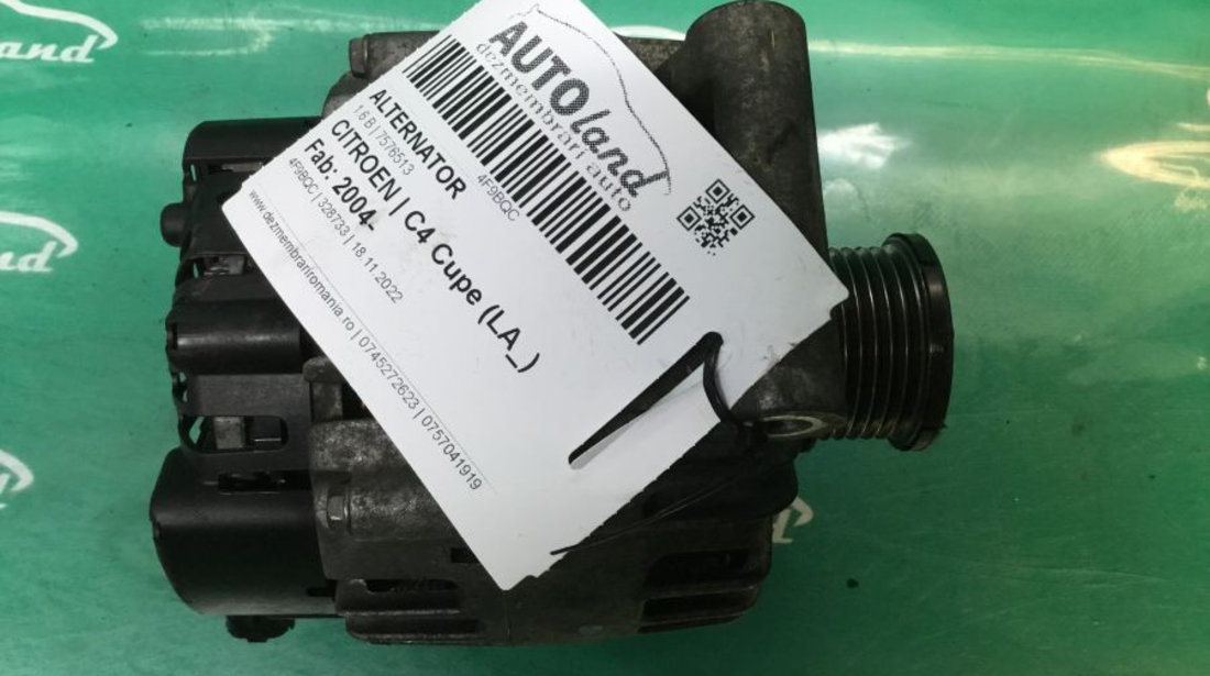 Alternator 7576513 1.6 B Citroen C4 Cupe LA 2004