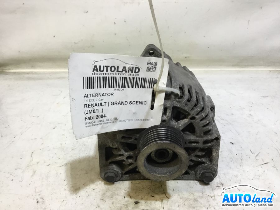 Alternator 8200410671 1.9 DCI, 7 Can Renault GRAND SCENIC JM0/1 2004