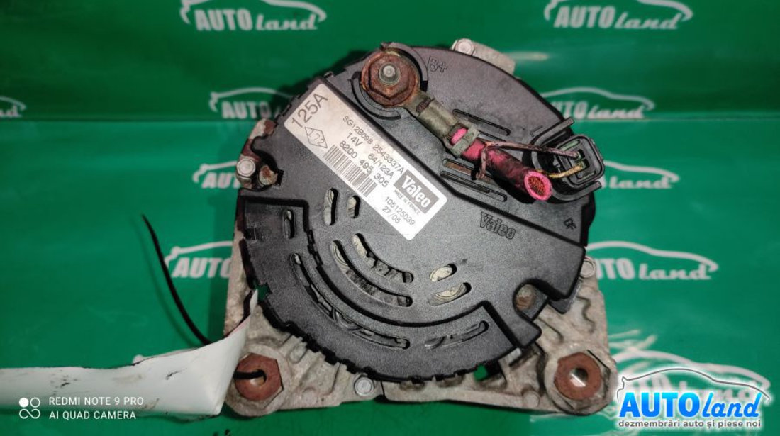 Alternator 8200495305 1.9 DCI Renault SCENIC II JM0/1 2003