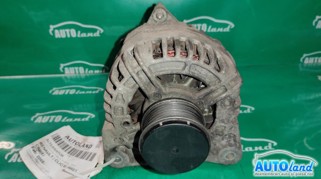 Alternator 8200660033 1.5 DCI, 6 Can, Fulie cu Ambreiaj, 120 A Renault CLIO III BR0/1,CR0/1 2005